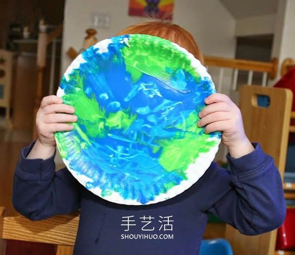 地球日手工制作美麗的紙盤地球 -  itrip.net.cn