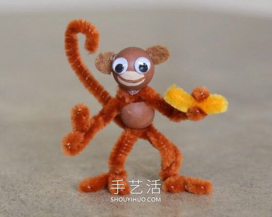 扭扭棒手工制作猴子的超簡單方法教程 -  itrip.net.cn