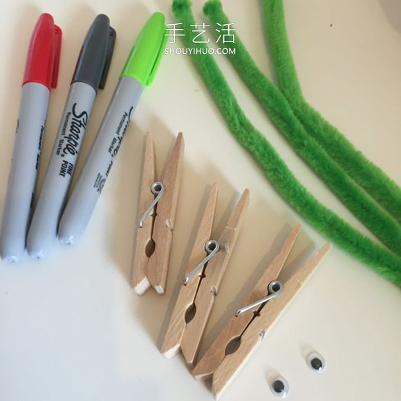 木夾子鱷魚手工制作教程超簡單 -  itrip.net.cn