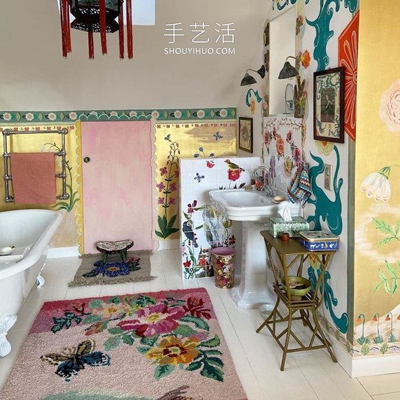 這位藝術(shù)家的手繪，讓別墅仿佛變成童話小屋 -  itrip.net.cn