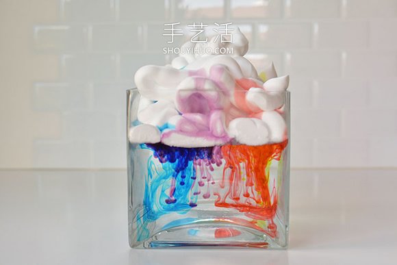 剃須膏DIY下雨的夢幻小實驗做法 -  itrip.net.cn