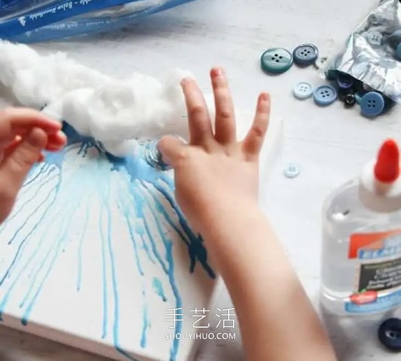 幼兒園蠟筆手工制作雨云畫的做法教程 -  itrip.net.cn