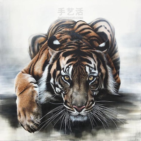 超寫實的油畫，捕捉野生動物的野性自然之美 -  itrip.net.cn