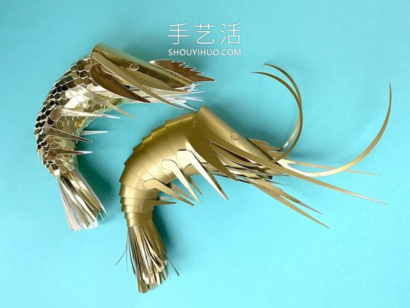藝術(shù)家分享免費(fèi)模板，幫助大家制作紙蝦模型 -  itrip.net.cn
