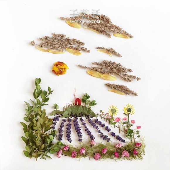 藝術家將美麗的植物DIY成空靈的自然拼畫 -  itrip.net.cn