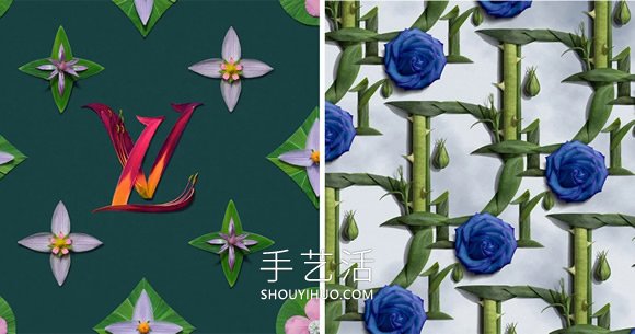 時(shí)尚品牌logo掉進(jìn)花花世界！井上羅來(lái)的花瓣DIY -  itrip.net.cn