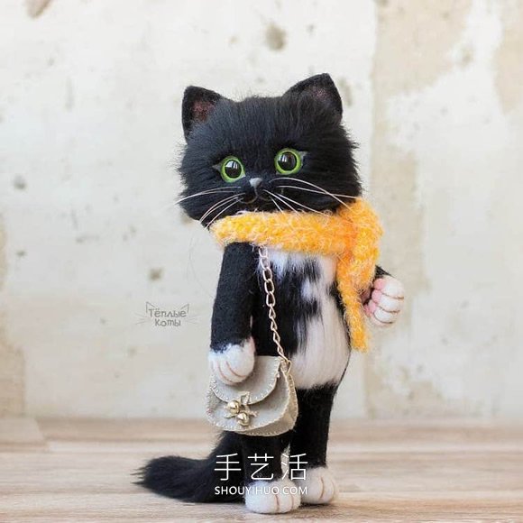 令人難以置信的可愛羊毛氈貓！超逼真的收藏品 -  itrip.net.cn