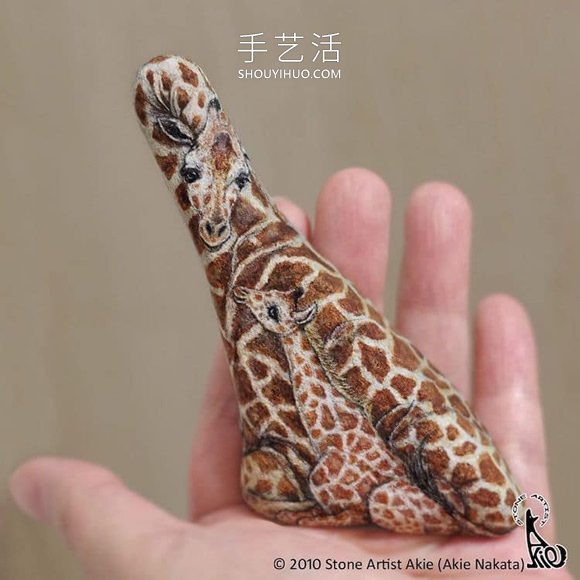 將普通的石頭DIY成可愛手掌大小的動(dòng)物 -  itrip.net.cn