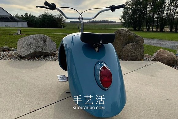 大眾甲殼蟲(chóng)汽車DIY改造成迷你摩托車 -  itrip.net.cn