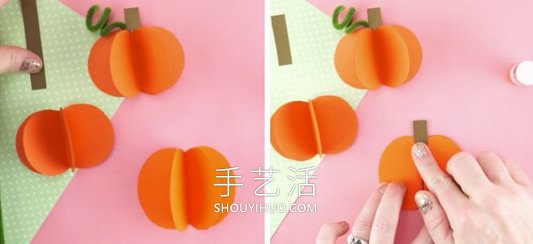 幼兒園秋天卡紙手工制作南瓜 -  itrip.net.cn