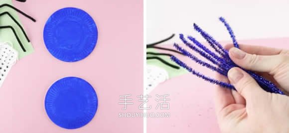 萬(wàn)圣節(jié)紙盤蜘蛛手工制作教程 -  itrip.net.cn