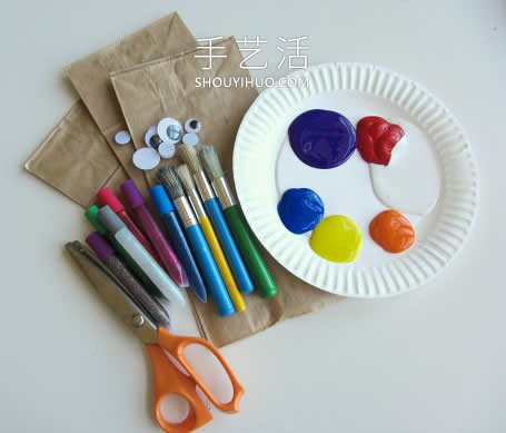 幼兒園紙袋手工制作水母的做法教程 -  itrip.net.cn