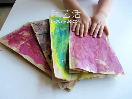 幼兒園紙袋手工制作水母的做法教程 -  itrip.net.cn