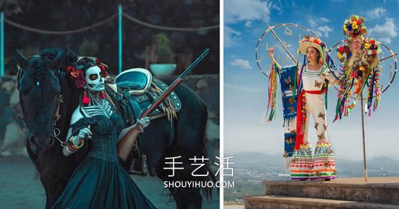 墨西哥小姐穿傳統(tǒng)服飾拍攝時尚大片，華麗爭艷！ -  itrip.net.cn