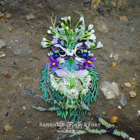 在森林中搜尋花朵和葉子，創(chuàng)作出精美鳥類肖像 -  itrip.net.cn