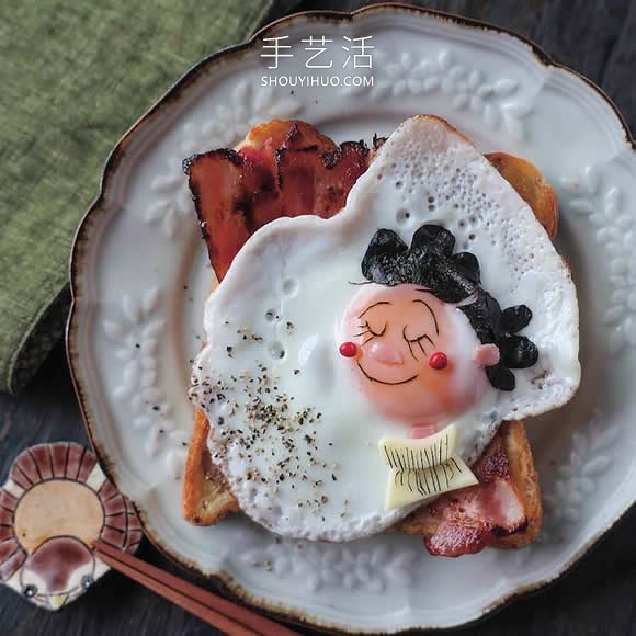 日本媽媽將煎雞蛋做成可愛(ài)的飯菜便當(dāng) -  itrip.net.cn