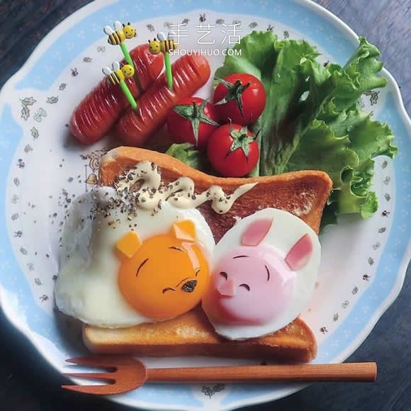 日本媽媽將煎雞蛋做成可愛(ài)的飯菜便當(dāng) -  itrip.net.cn