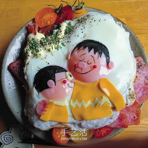 日本媽媽將煎雞蛋做成可愛(ài)的飯菜便當(dāng) -  itrip.net.cn