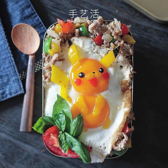 日本媽媽將煎雞蛋做成可愛(ài)的飯菜便當(dāng) -  itrip.net.cn