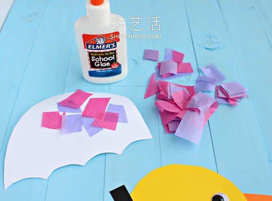 雨天的鴨子紙貼畫手工制作教程 -  itrip.net.cn