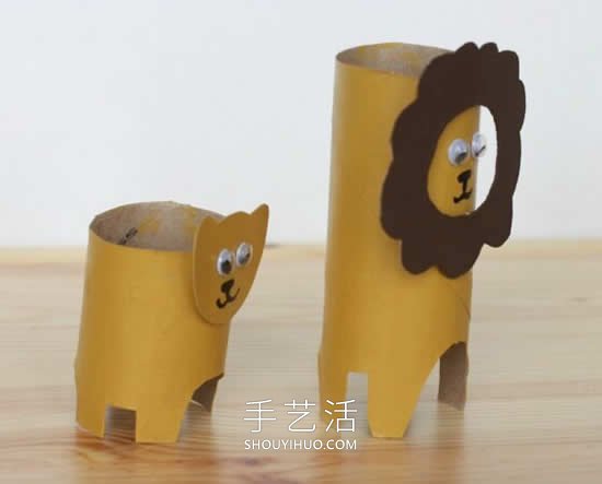 卷紙筒動(dòng)物手工制作圖片教程 -  itrip.net.cn