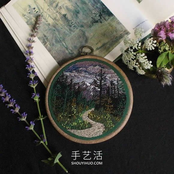 刺繡藝術(shù)家用針線“畫”出富有表現(xiàn)力的風(fēng)景 -  itrip.net.cn