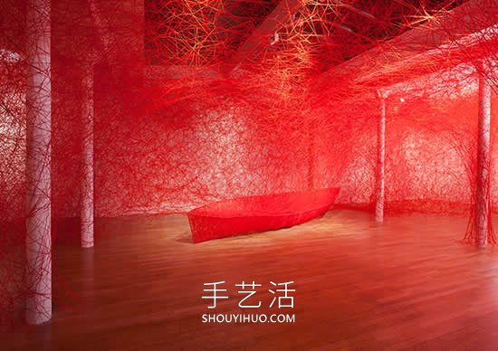 錯綜復(fù)雜的針線裝置作品，帶有鬼魅般的美感！ -  itrip.net.cn