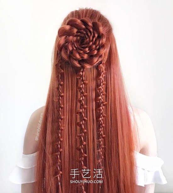德國少女DIY驚人的發(fā)型，就像復雜的鉤針圖案 -  itrip.net.cn