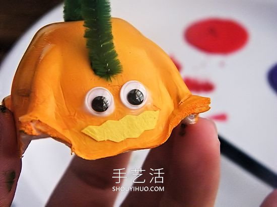 雞蛋托恐龍手工制作教程超簡單 -  itrip.net.cn
