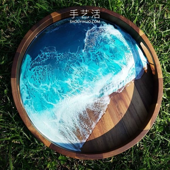 用木材和樹脂DIY呈現(xiàn)海洋之美的藝術(shù)品 -  itrip.net.cn