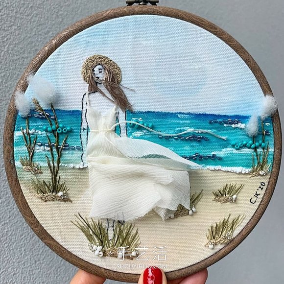 3D人物刺繡，仿佛夏日的微風(fēng)輕拂過她們 -  itrip.net.cn