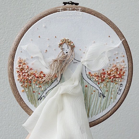 3D人物刺繡，仿佛夏日的微風(fēng)輕拂過她們 -  itrip.net.cn
