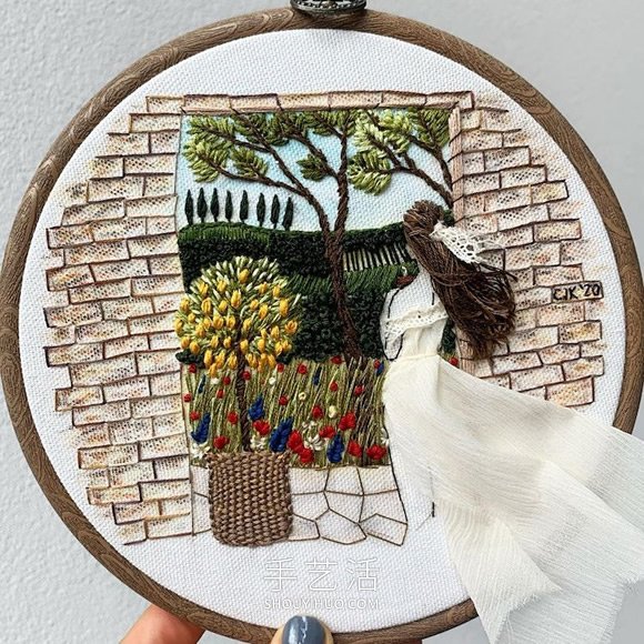 3D人物刺繡，仿佛夏日的微風(fēng)輕拂過她們 -  itrip.net.cn