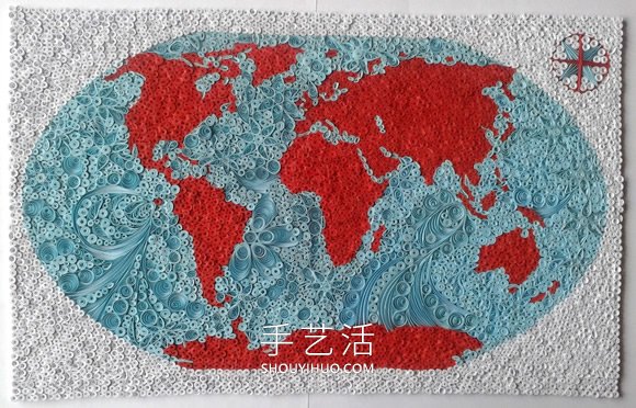 衍紙藝術(shù)家手工DIY梵高的“星月夜” -  itrip.net.cn