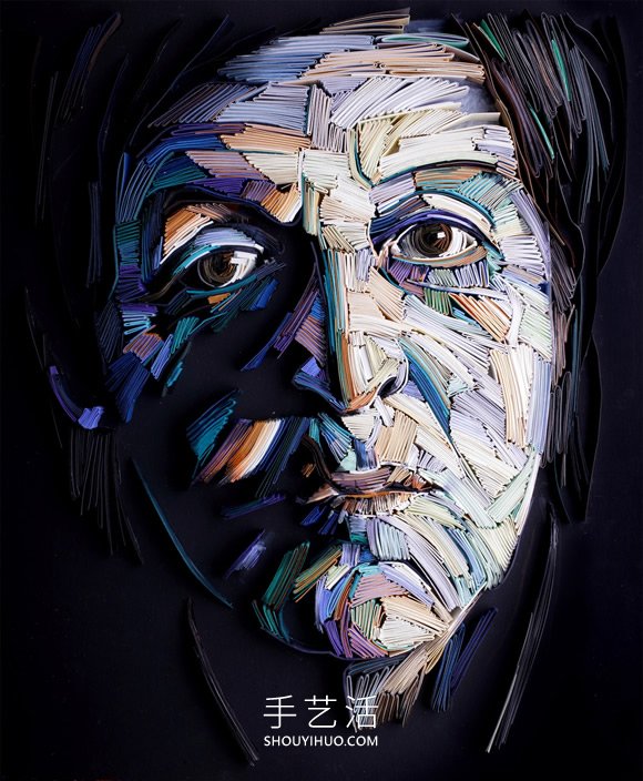 印象派風(fēng)格的衍紙人物肖像作品圖片 -  itrip.net.cn